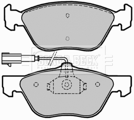 Brake Pad Set, disc brake (BBP1654)