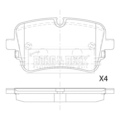 Brake Pad Set, disc brake (BBP2882)
