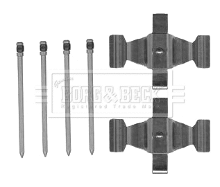 Accessory Kit, disc brake pad (BBK1570)