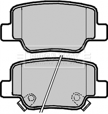 Brake Pad Set, disc brake (BBP2241)