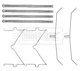 Accessory Kit, disc brake pad (BBK1564)
