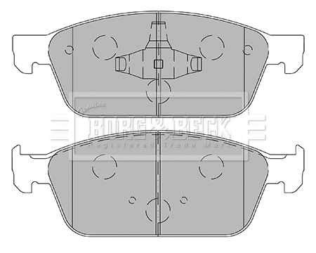 Brake Pad Set, disc brake (BBP2443)