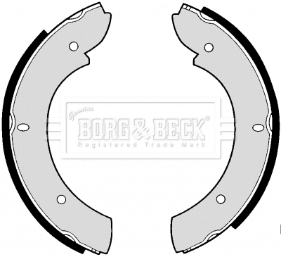 Brake Shoe Set, parking brake (BBS6180)