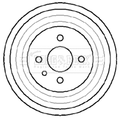 Brake Drum (BBR7041)