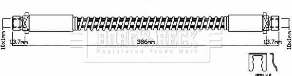Brake Hose (BBH8152)