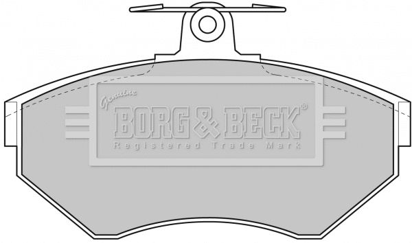Brake Pad Set, disc brake (BBP1607)