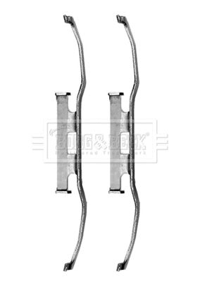 Accessory Kit, disc brake pad (BBK1463)