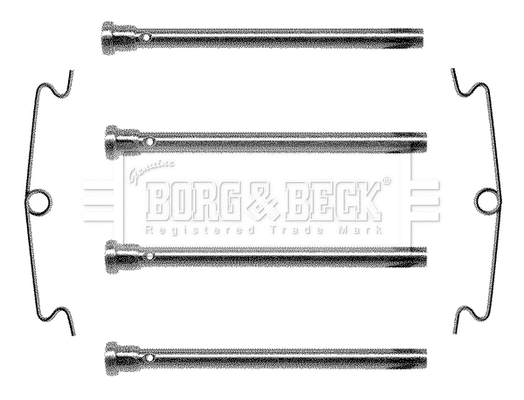Accessory Kit, disc brake pad (BBK1023)