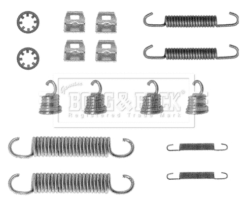 Accessory Kit, parking brake shoes (BBK6081)
