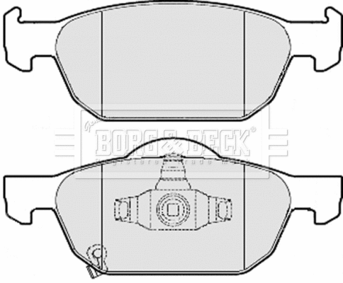 Brake Pad Set, disc brake (BBP2076)
