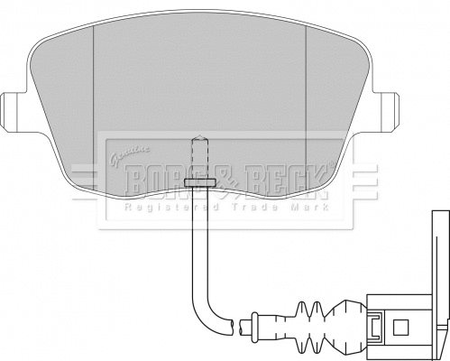 Brake Pad Set, disc brake (BBP1855)