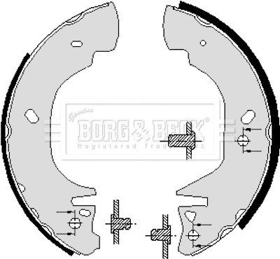 Brake Shoe Set (BBS6024)
