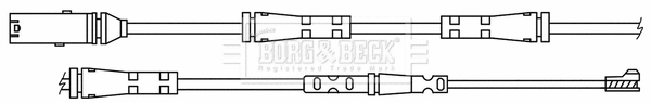 Warning Contact, brake pad wear (BWL3196)