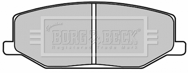 Brake Pad Set, disc brake (BBP1524)