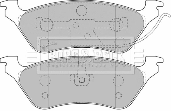 Brake Pad Set, disc brake (BBP1889)