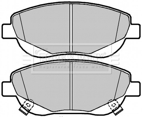 Brake Pad Set, disc brake (BBP2088)