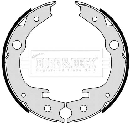 Brake Shoe Set, parking brake (BBS6342)