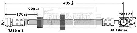 Brake Hose (BBH7383)