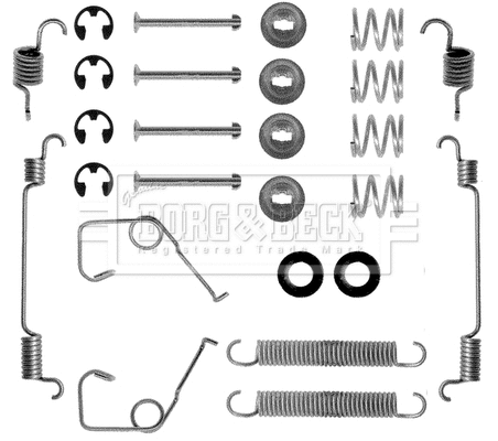 Accessory Kit, brake shoes (BBK6038)