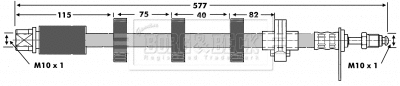 Brake Hose (BBH6685)