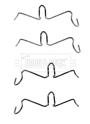 Accessory Kit, disc brake pad (BBK1187)