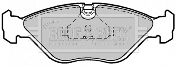 Brake Pad Set, disc brake (BBP1186)