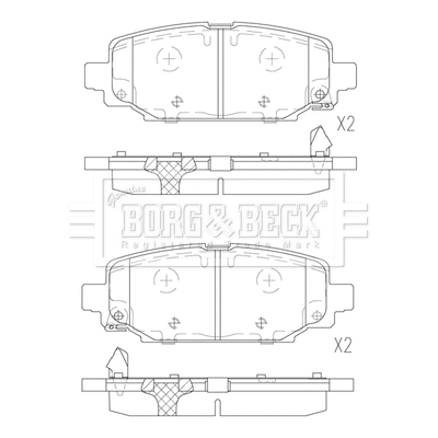 Brake Pad Set, disc brake (BBP2869)