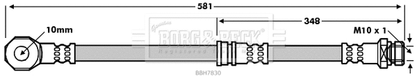 Brake Hose (BBH7830)