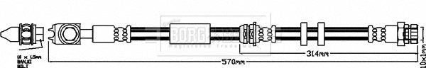 Brake Hose (BBH7960)