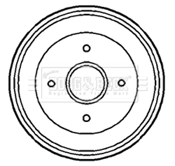 Brake Drum (BBR7188)