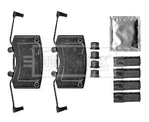 Accessory Kit, disc brake pad (BBK1413)