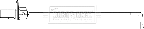 Warning Contact, brake pad wear (BWL3108)