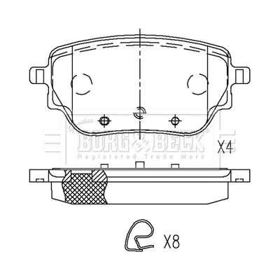 Brake Pad Set, disc brake