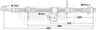 Brake Hose (BBH6198)
