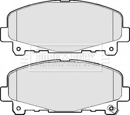 Brake Pad Set, disc brake (BBP2112)