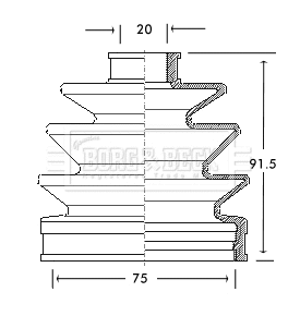 Bellow Kit, drive shaft (BCB2067)