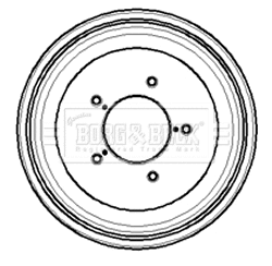 Brake Drum (BBR7062)