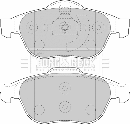 Brake Pad Set, disc brake (BBP1764)