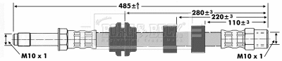 Brake Hose (BBH6418)