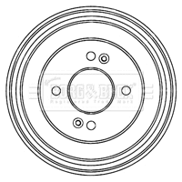 Brake Drum (BBR7207)