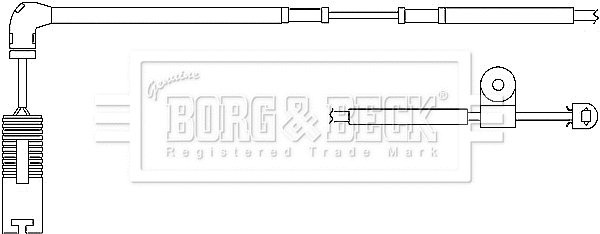 Warning Contact, brake pad wear (BWL3044)