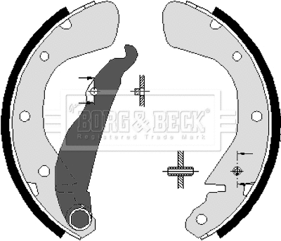 Brake Shoe Set (BBS6252)