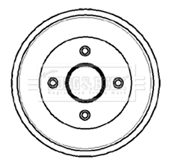 Brake Drum (BBR7034)