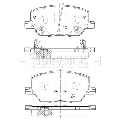 Brake Pad Set, disc brake