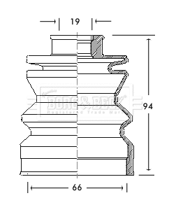 Bellow Kit, drive shaft (BCB2103)