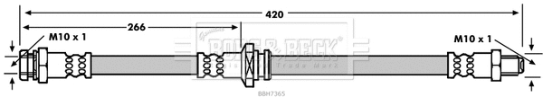 Brake Hose (BBH7365)