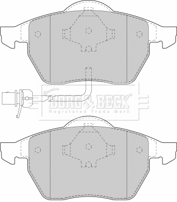 Brake Pad Set, disc brake (BBP1732)