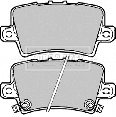 Brake Pad Set, disc brake (BBP1947)