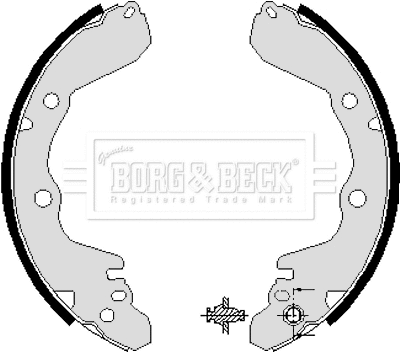 Brake Shoe Set (BBS6038)