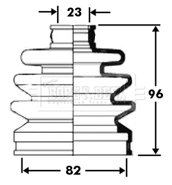 Bellow Kit, drive shaft (BCB2369)